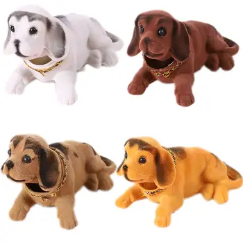 Miúdos Acessórios De Decoração Balançando A Cabeça De Cachorro Auto Acessórios, Balançando A Cabeça De Cão Boneca Carro Ornamentos Do Painel Do Carro De Brinquedos