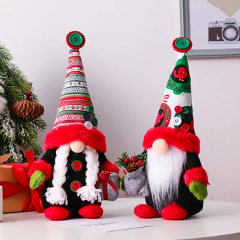 Natal, Férias Gnome à mão sueco Tomte,Duende Decoração Enfeites de Presente de Natal sueco Vermelho+Verde+Branco Gnomos Tomte 29cm